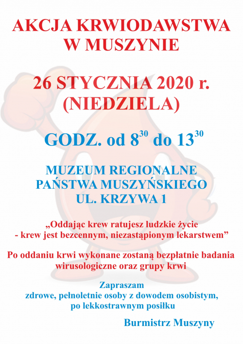 Akcja krwiodawstwa w Muszynie