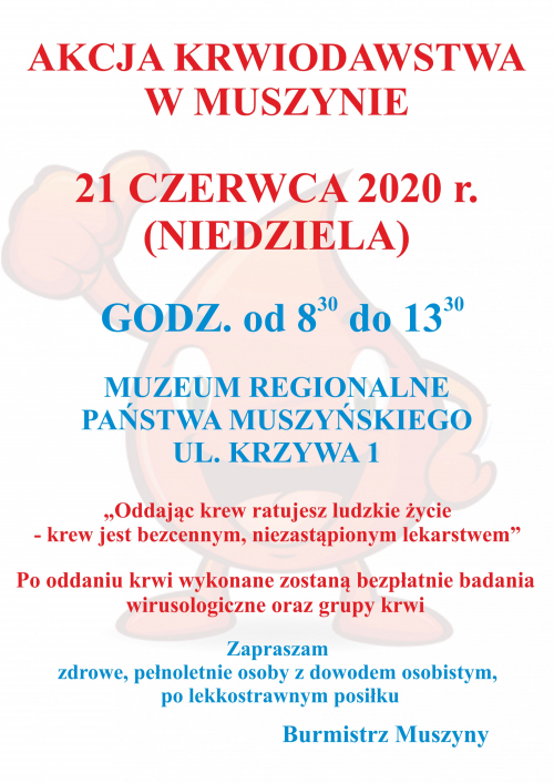 Akcja krwiodawstwa w Muszynie