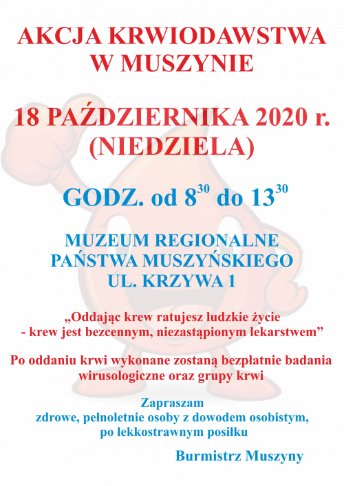 Akcja krwiodawstwa w Muszynie