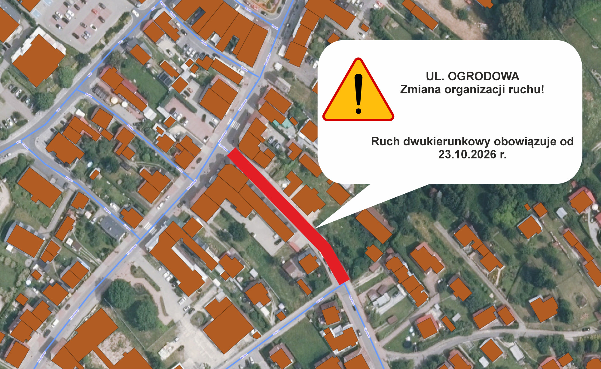 Zmiana organizacji ruchu na ulicy Ogrodowej w Muszynie