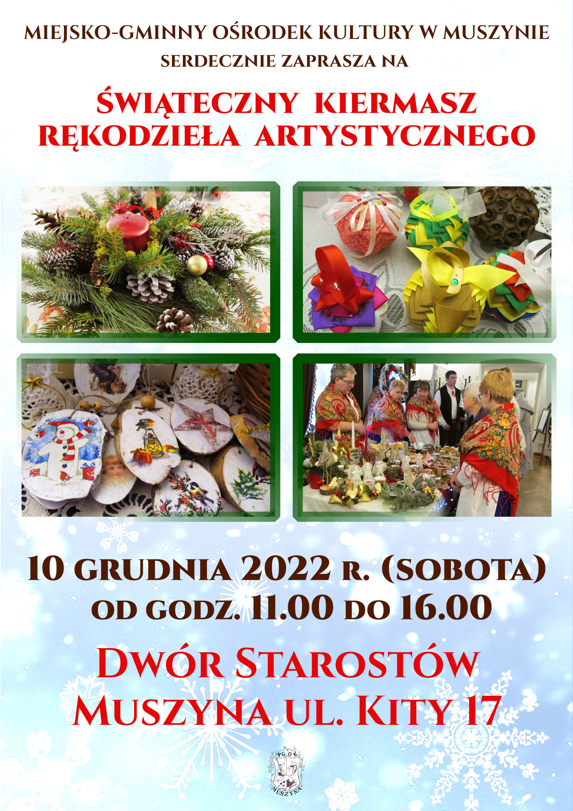 Świąteczny kiermasz rękodzieła artystycznego