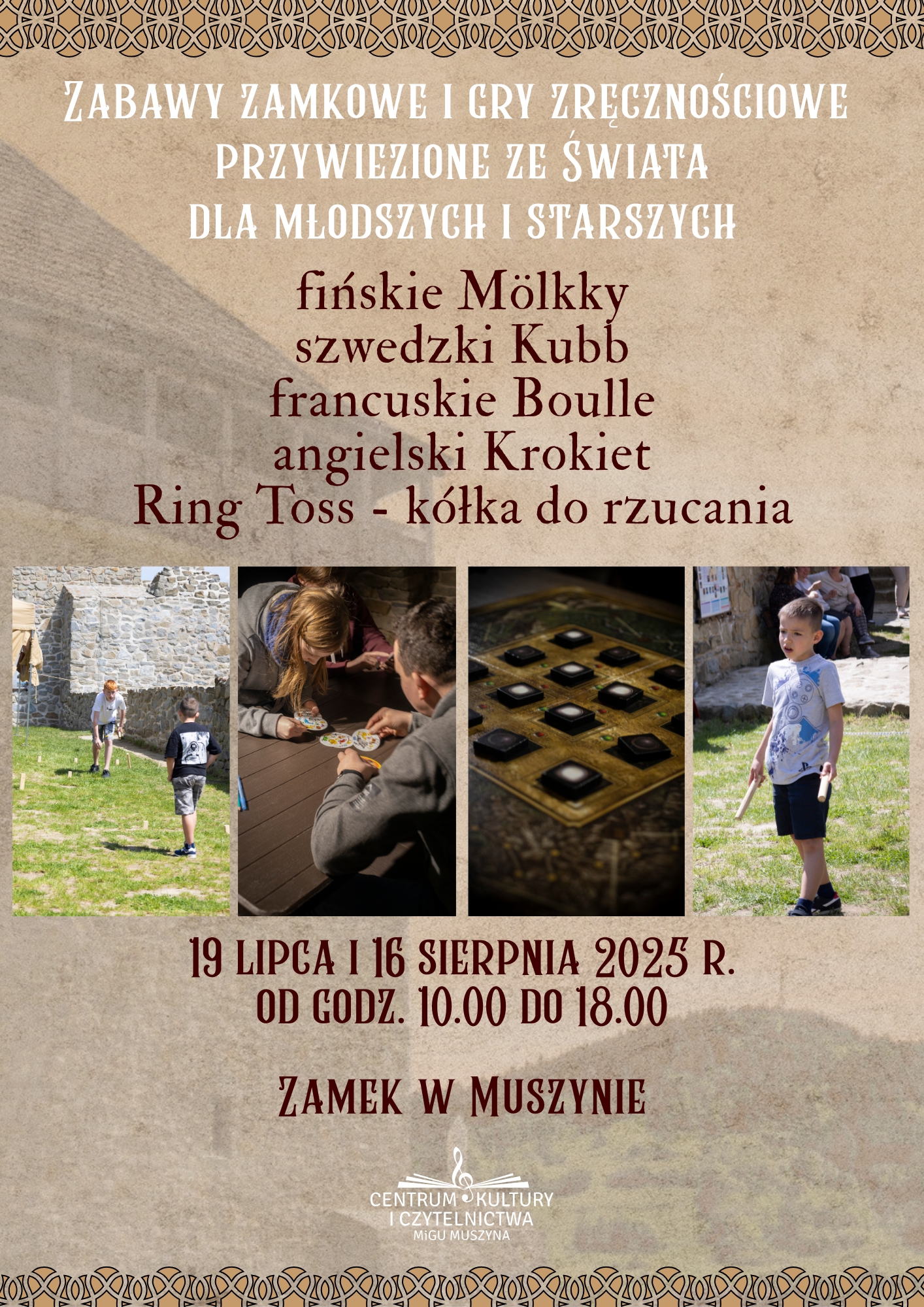 Zabawy zamkowe i gry zręcznościowe