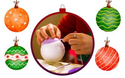 Warsztaty rękodzielnicze tworzenia bombek choinkowych