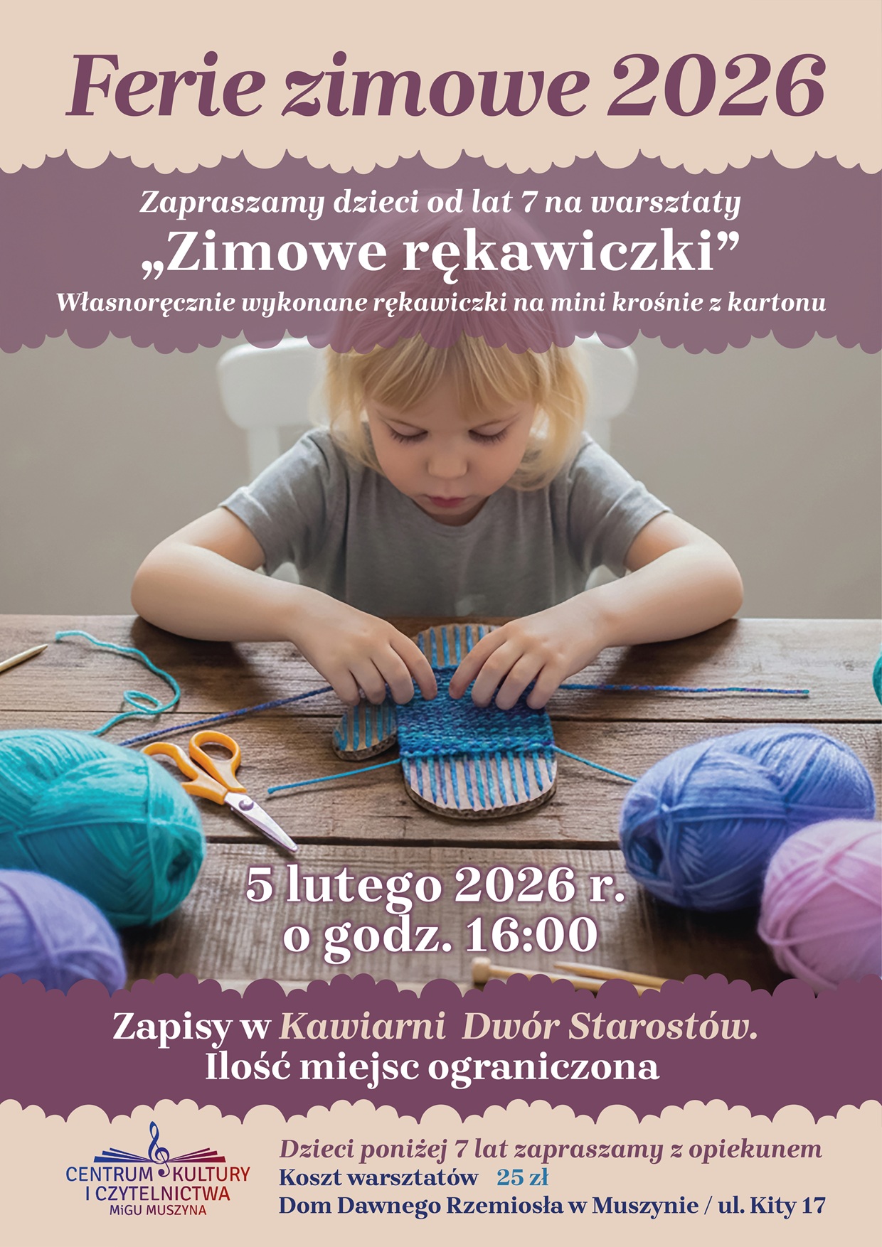 Warsztaty - zimowe rękawiczki