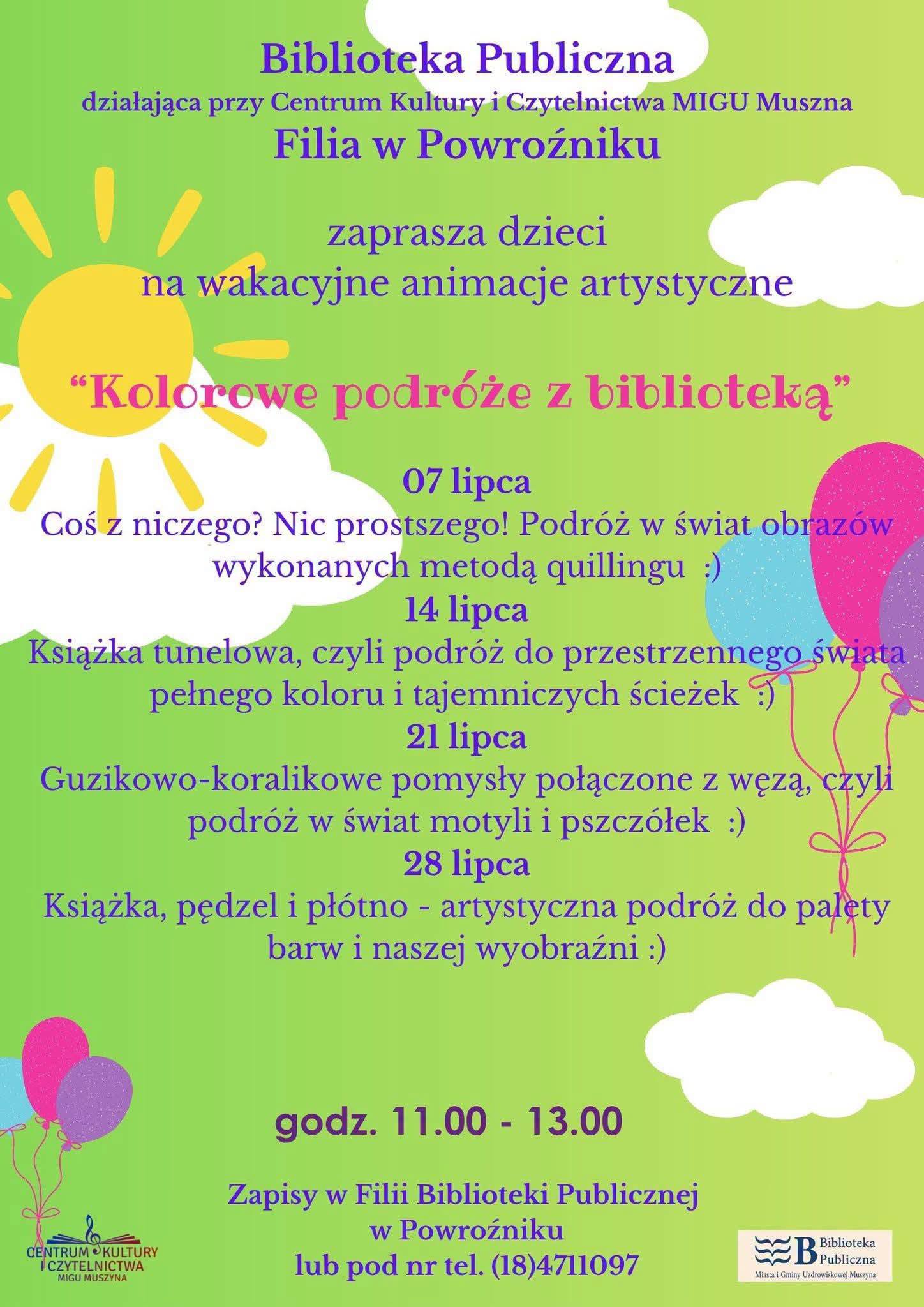 Kolorowe podróże z biblioteką