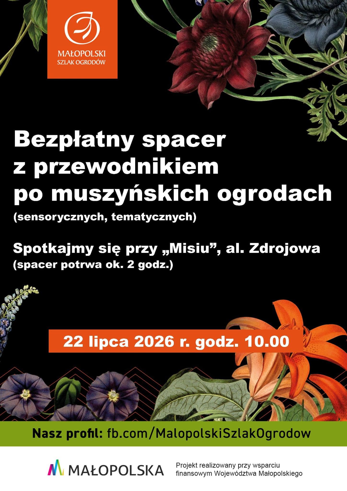 Bezpłatny spacer z przewodnikiem po muszyńskich ogrodach