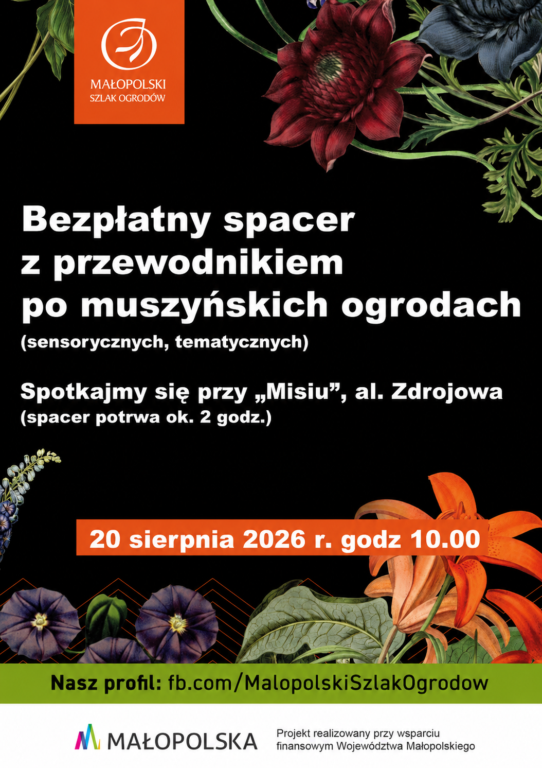 Bezpłatny spacer z przewodnikiem po muszyńskich ogrodach