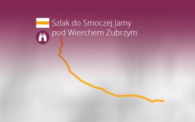 Szlak do Smoczej Jamy pod Wierchem Zubrzym