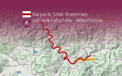 Karpacki Szlak Rowerowy - odcinek Leluchów - Wierchomla