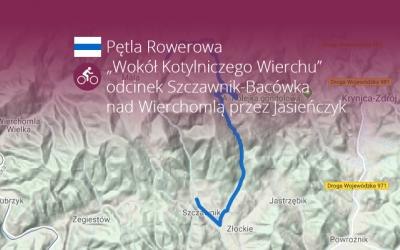 Pętla Rowerowa „Wokół Kotylniczego Wierchu” - odcinek Szczawnik-Bacówka nad Wierchomlą przez Jasieńczyk