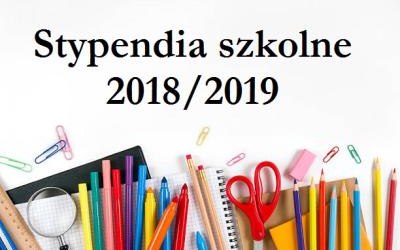 Stypendium szkolne na rok 2018/2019