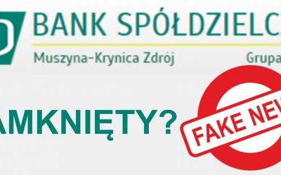 Bank Spółdzielczy zamknięty? Nieprawdziwa informacja!