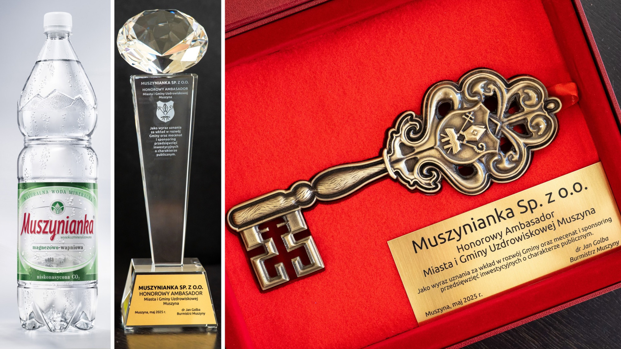 Muszynianka sp. z o.o. Honorowym Ambasadorem Miasta i Gminy Uzdrowiskowej Muszyna