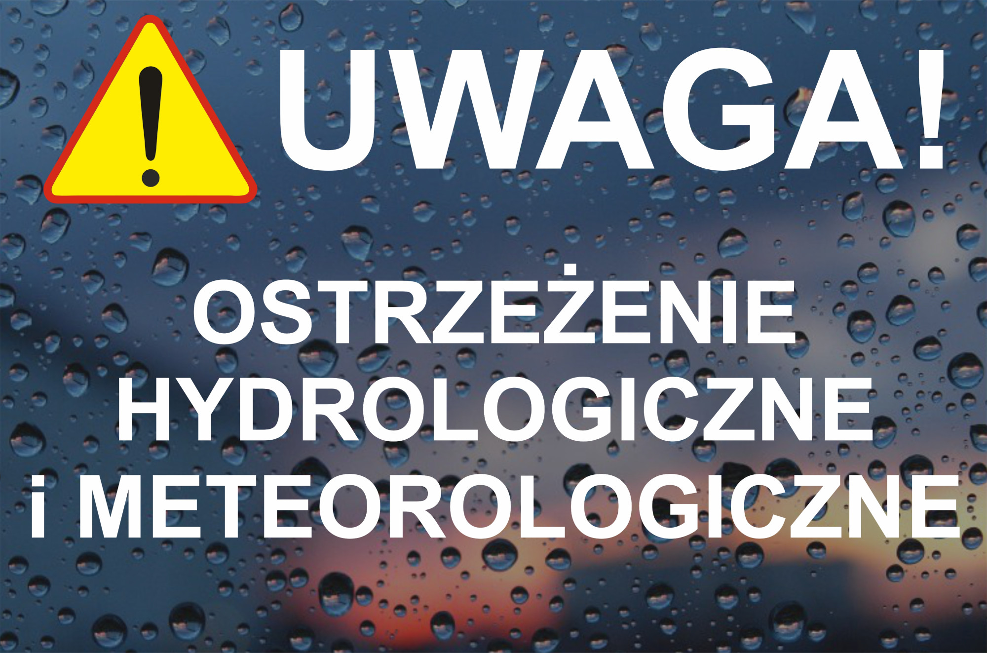 Ostrzeżenie hydrologiczne i meteorologiczne - 08.-10.07.2025 r.