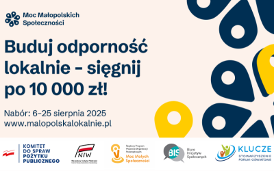 Moc Małopolskich Społeczności. Buduj odporność lokalnie – sięgnij po 10 000 zł!