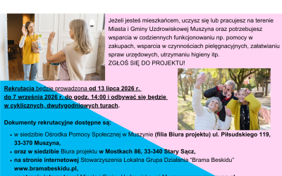 Rekrutacja - Kompleksowe wsparcie usług społecznych na terenie Gminy Muszyna