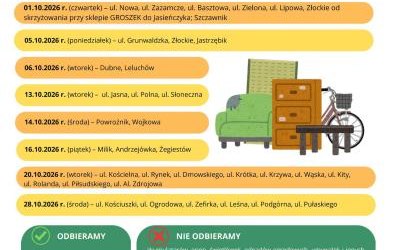 Harmonogram zbiórki odpadów wielkogabarytowych